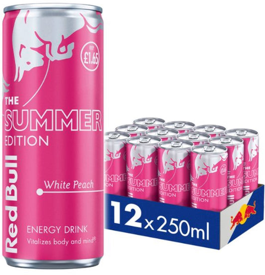Red Bull - Summer Edition - White Peach - 12 x 250 ml