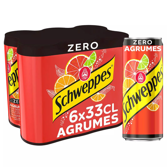 Schweppes - Agrumes Zero 6x 33cl